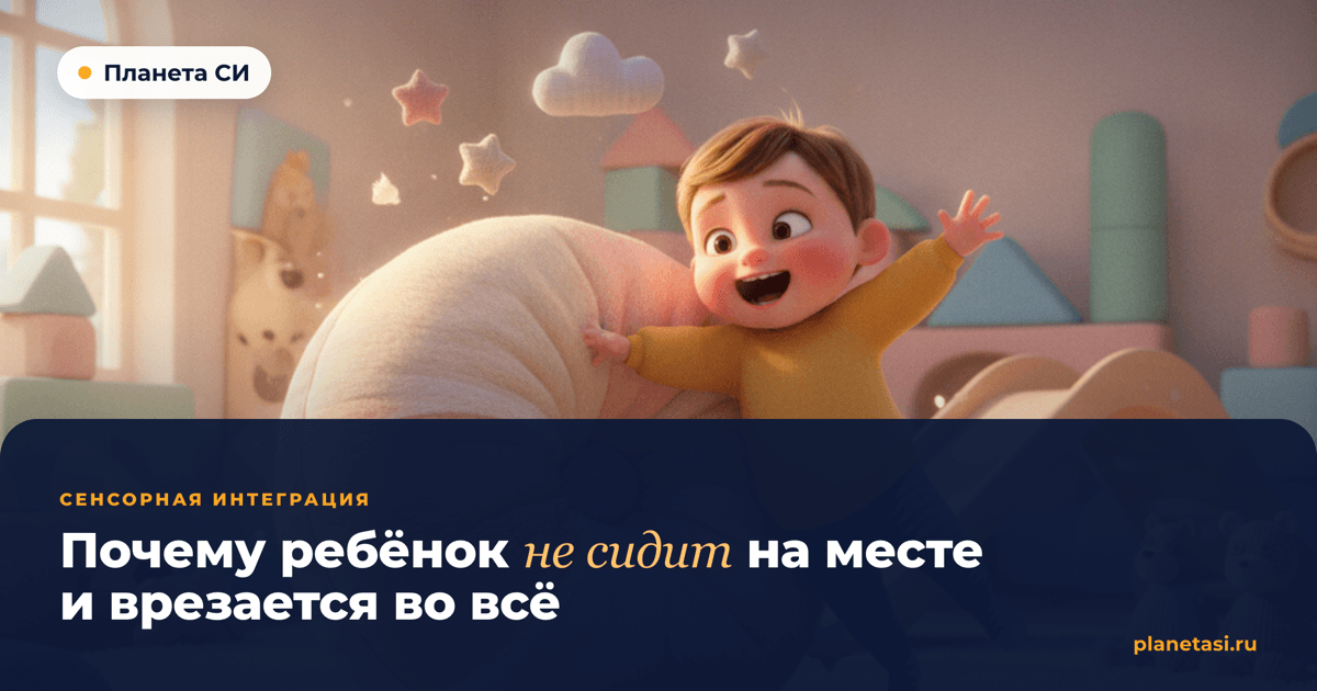 Почему ребёнок не сидит на месте и врезается во всё