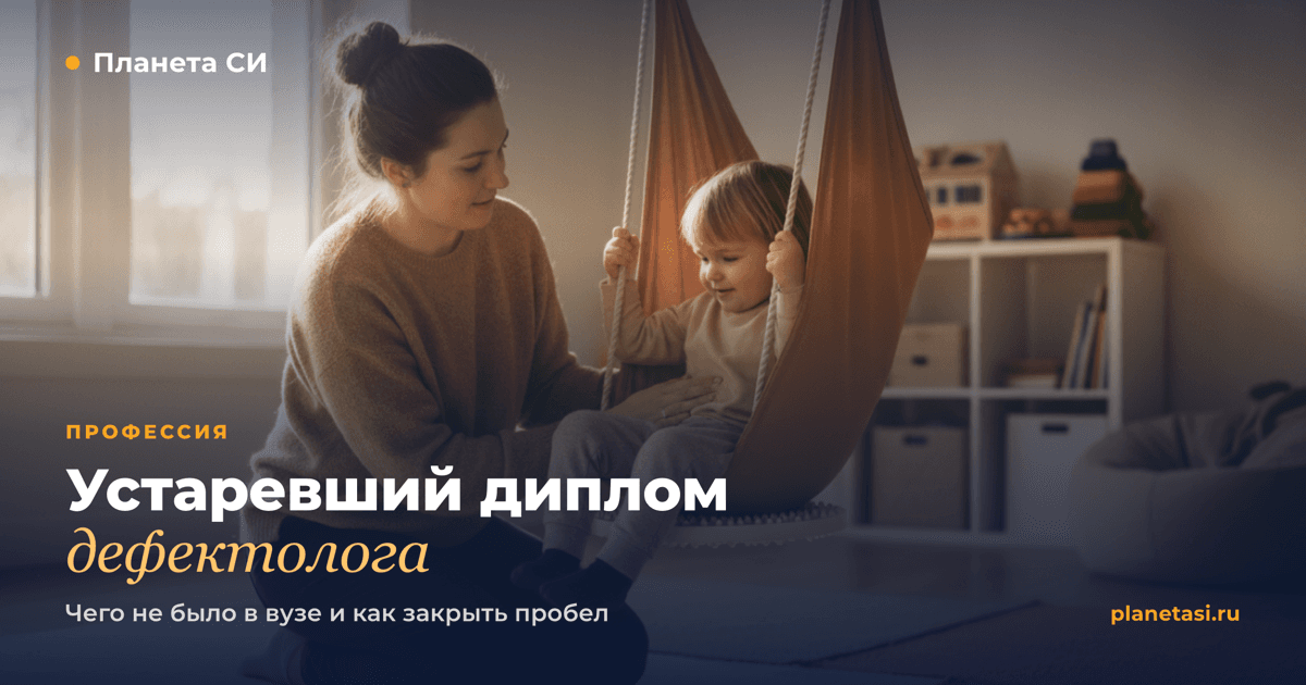 Устаревший диплом дефектолога: почему в вузе не было сенсорной интеграции и как закрыть пробел
